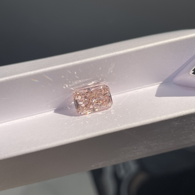 Synthetic CVD Lab Growth Cherry Pink Diamonds 2.3ct-2.99ct Radiant Cut