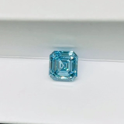 Phòng thí nghiệm kim cương tổng hợp Asscher Cut Blue Diamonds 1-2 Carat