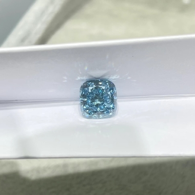 Đệm Brilliant Cut 1.17ct Blue Diamond Lab Kim cương màu đã trưởng thành VS1