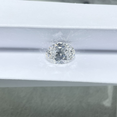 0.5ct hình bầu dục cắt rực rỡ D VS kích cỡ nhỏ, kim cương trưởng thành trong phòng thí nghiệm, chứng nhận IGI