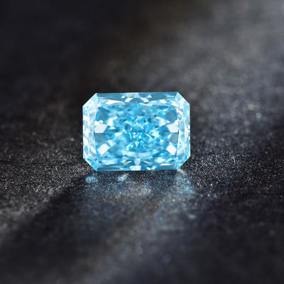 CVD lỏng lẻo Vivid Lab Grown Blue Diamonds Hình dạng rạng rỡ VVS Clarity