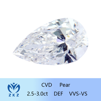 2.5ct-3ct tổng hợp như phát triển CVD phòng thí nghiệm phát triển kim cương lỏng Pear cắt kim cương