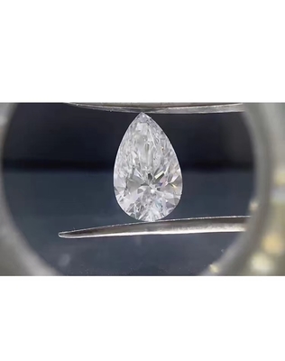 Phòng thí nghiệm hình quả lê tạo ra kim cương trồng CVD Kim cương vượt qua thử nghiệm không có dây chuyền