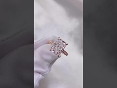 Nhẫn kim cương tỏa sáng Nhẫn kim cương trắng Nhẫn đính hôn Nhẫn cưới Nhẫn kim cương trưởng thành